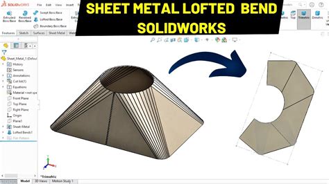 how to make a cone in solidworks sheet metal|making a cone in solidworks.